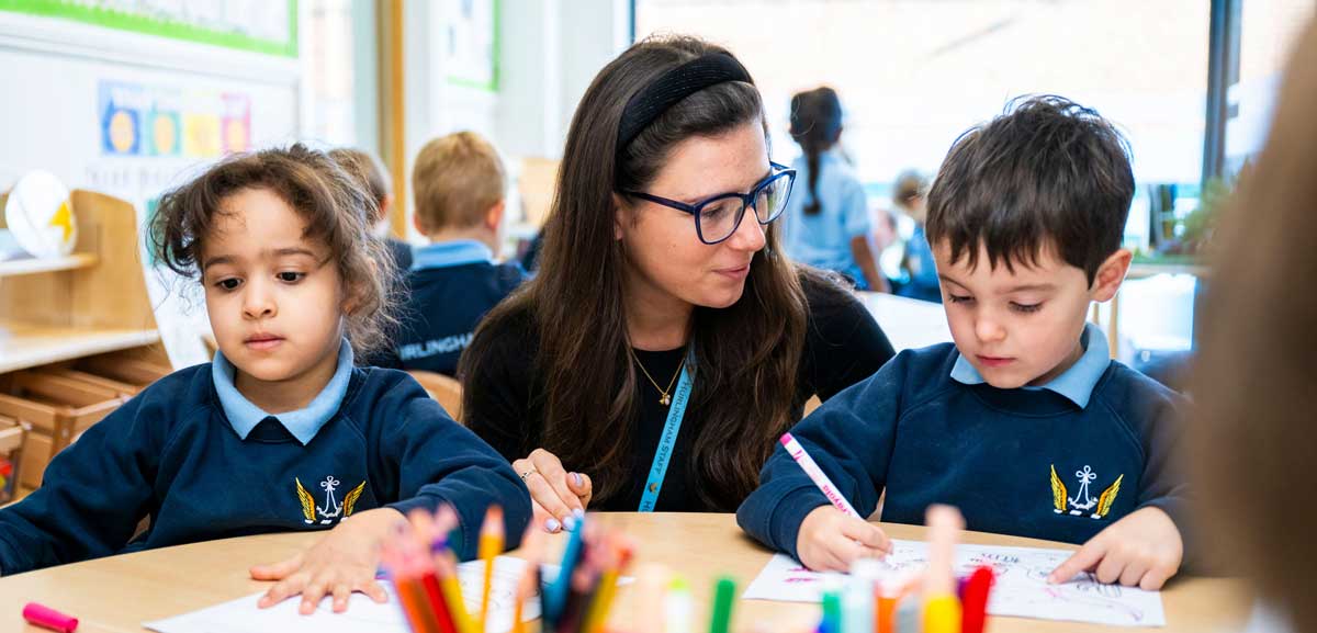 Hurlingham Private Prep School Putney - RE Teacher with Children Banner